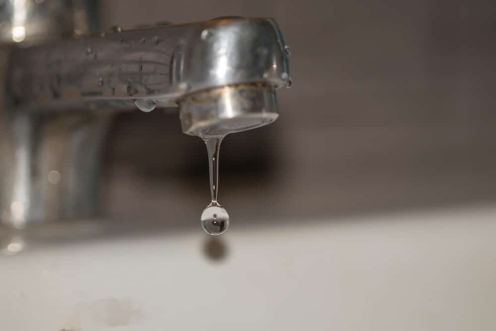 A leaky faucet that could use a plumbing inspection